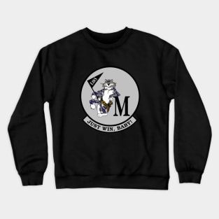 F-14 Tomcat - Just Win, Baby - Silver - Clean Style Crewneck Sweatshirt